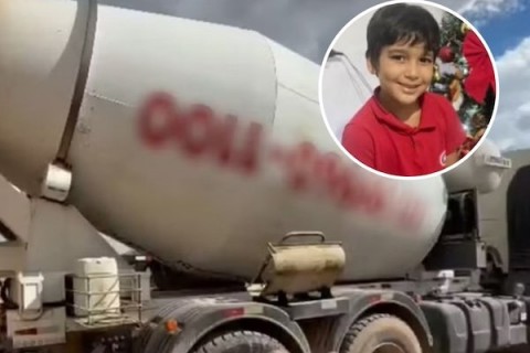 Criança de 7 anos morre após ser atropelada por caminhão betoneira na Bahia