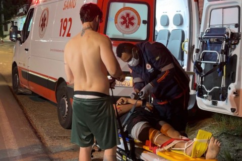 Ubatã: Buraco na BR-330 causa grave acidente com motociclista