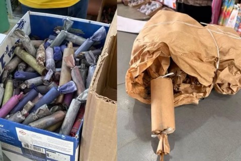 Cerca de 7 mil fogos de artifício são apreendidos durante operação policial em cinco cidades da Bahia